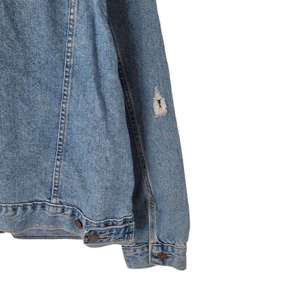Levis Jean Jacket New Ex Boyfriend Trucker Distressed - Picture 4 of 8